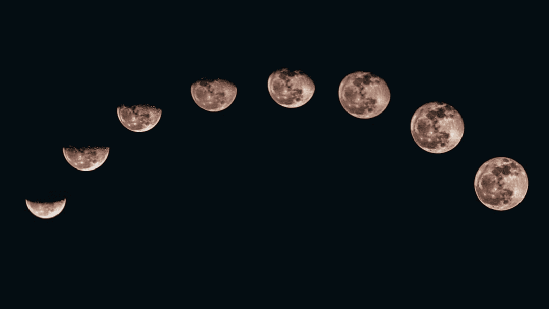 Moon Phases Circle 