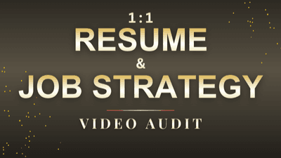 1:1 Resume & Job Strategy Audit