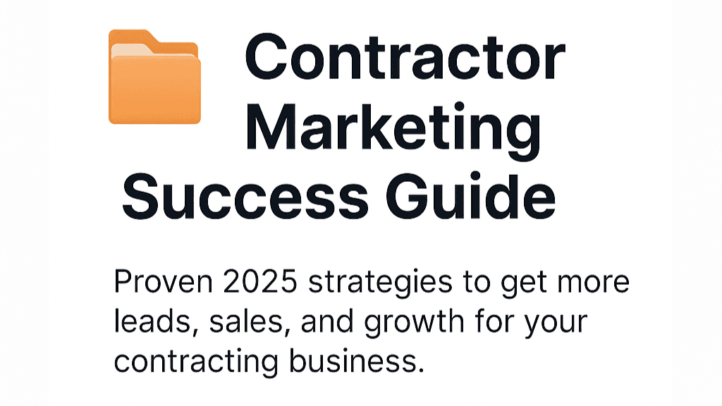 Get My Contractor Marketing Success Guide