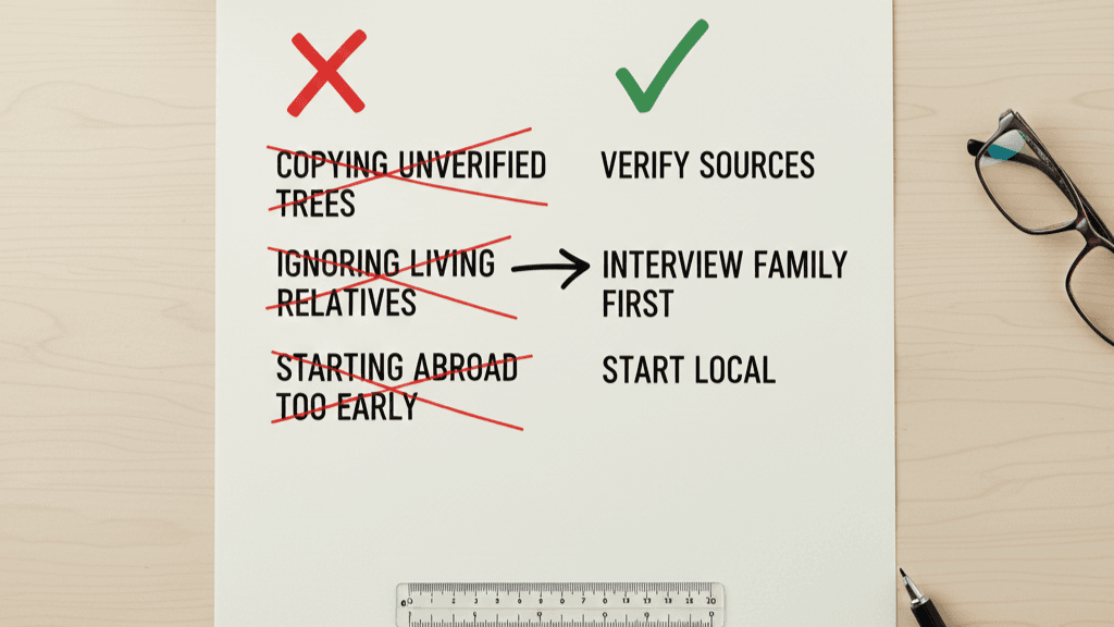 Quick Guide: 12 Rookie Genealogy Mistakes
