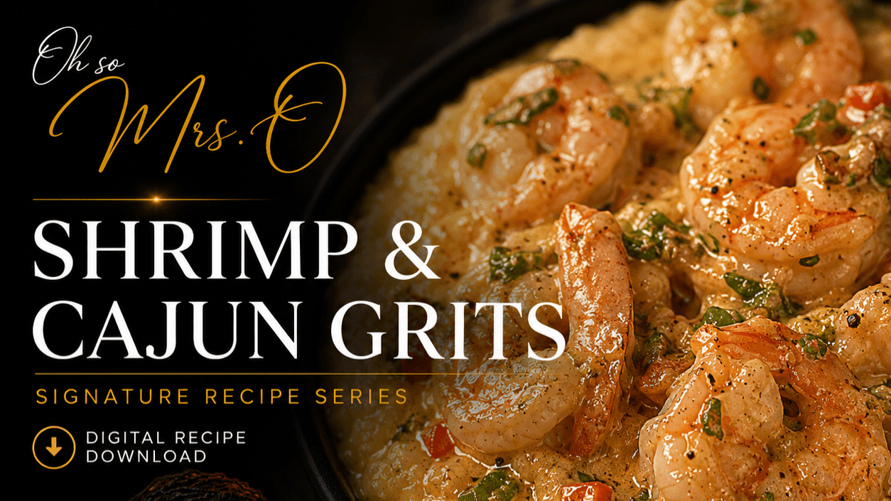 Mrs. O Signature Shrimp & Smoked Grits 