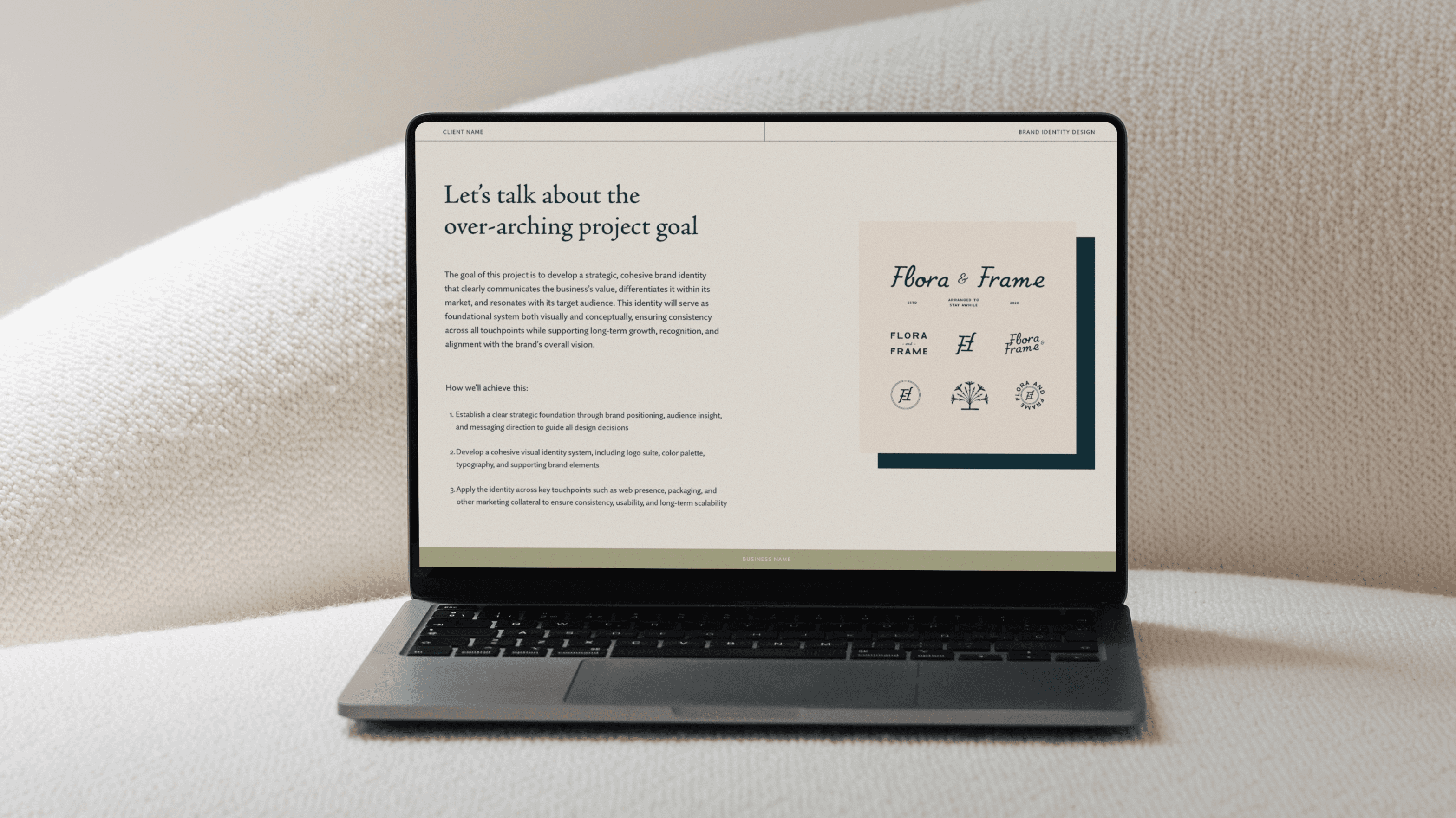 Brand Identity Design Project Proposal Template