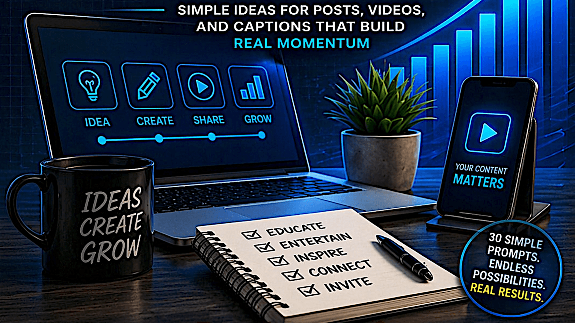 30 Content Prompts: Free Guide