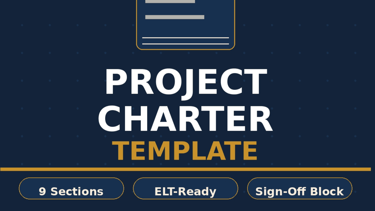 INSTANT PM Project Charter Template!