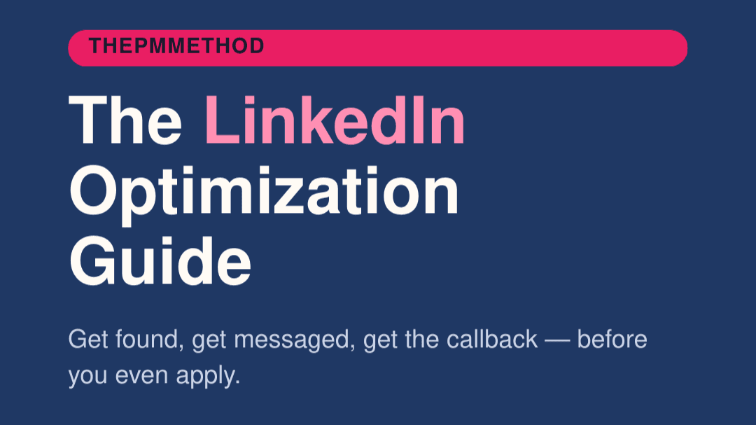 Get My The LinkedIn Optimization Guide Now!