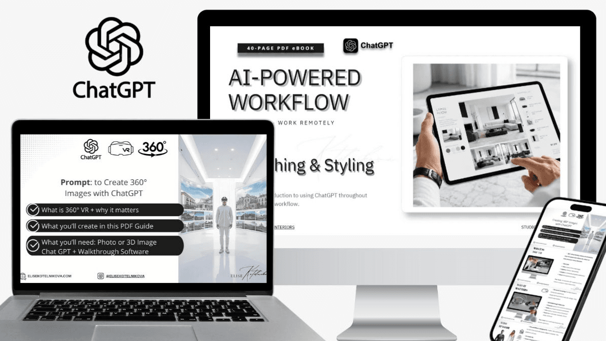  eDesign AI workflow + 360° Images with ChatGPT