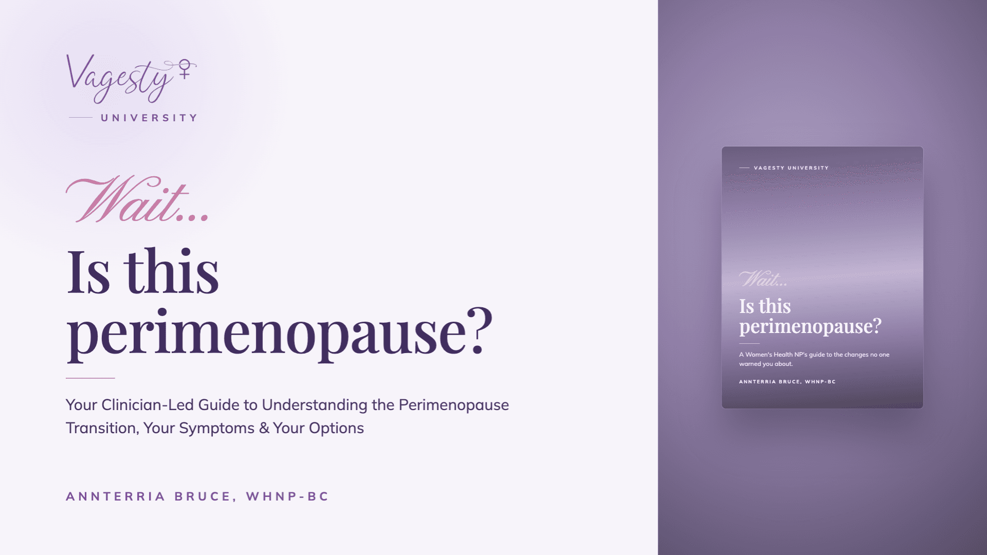 Wait....is this perimenopause?