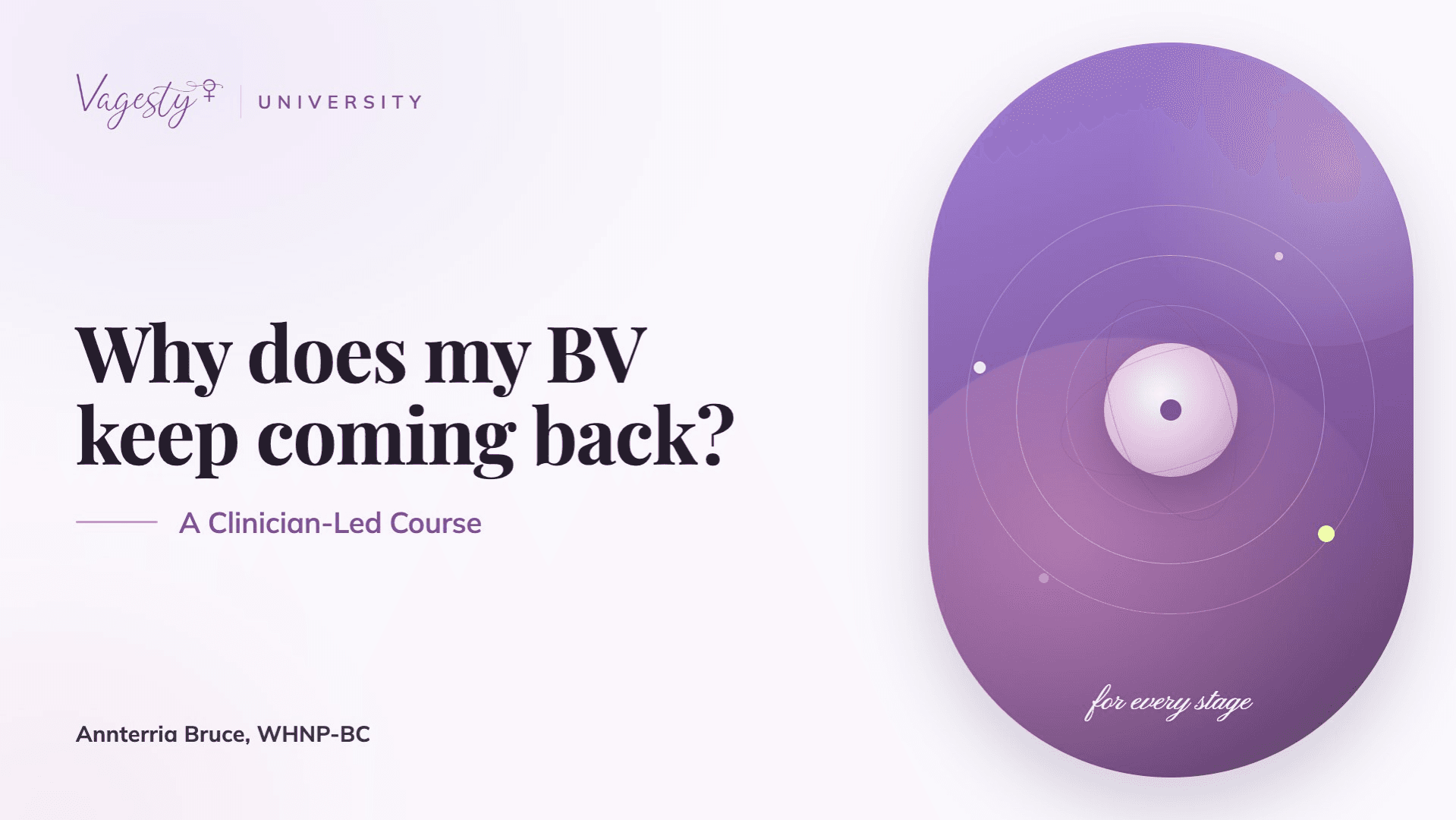 Why does my BV keep coming back?