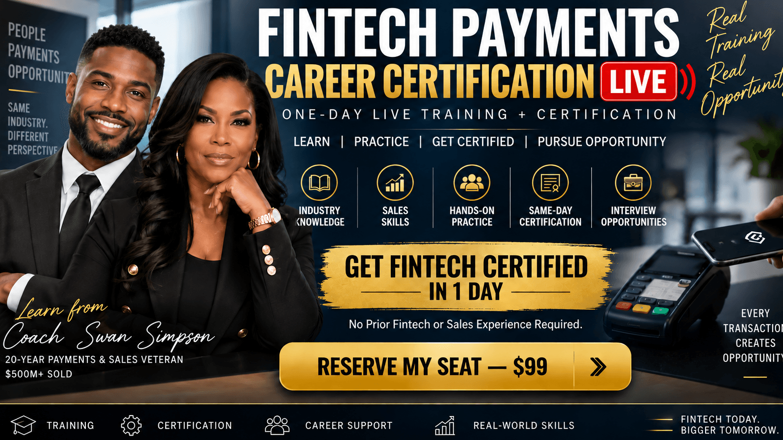 1-DAY Fintech Payments Career Certification LIVE