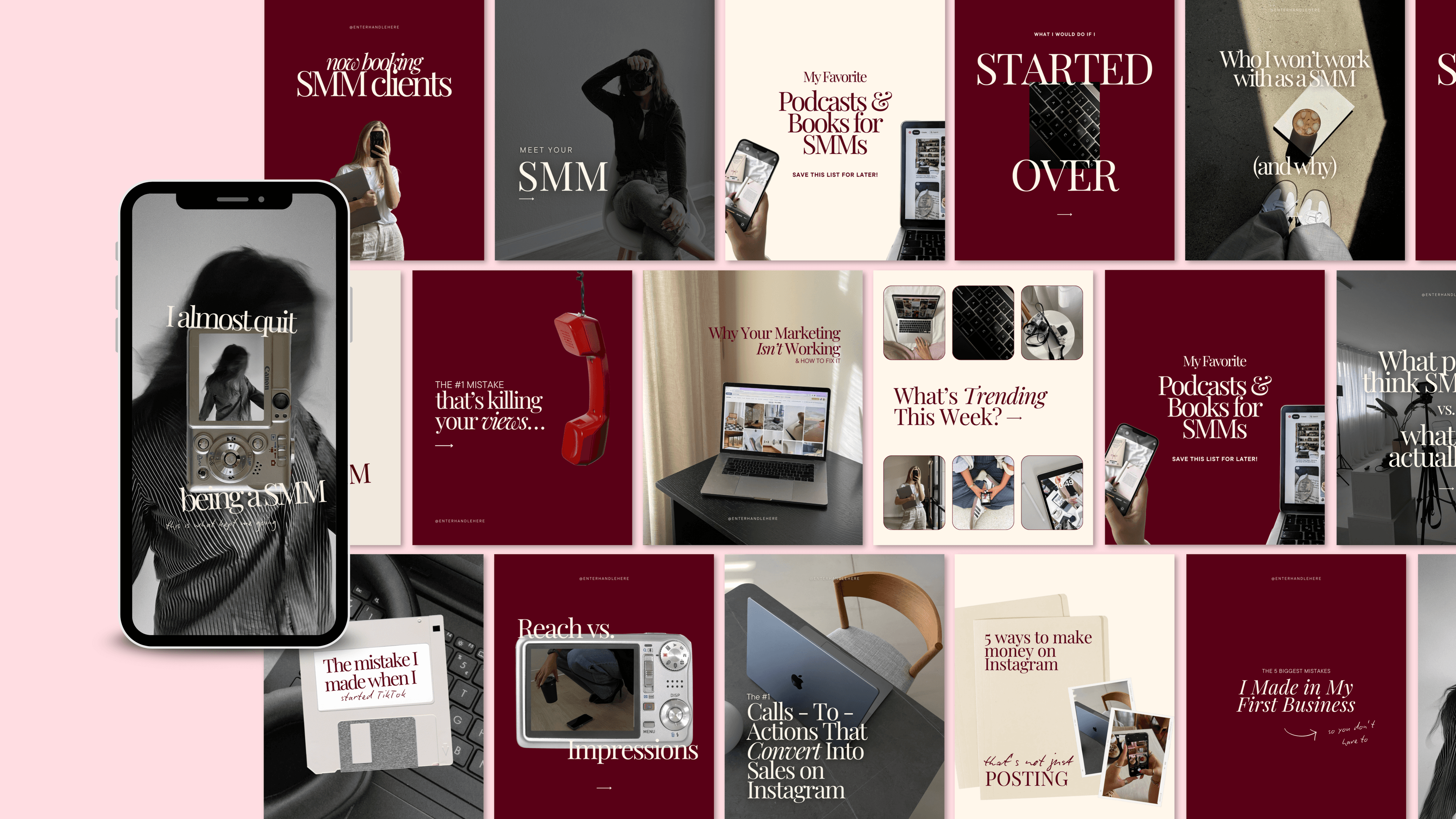 Carousels & Reel Cover Canva Templates