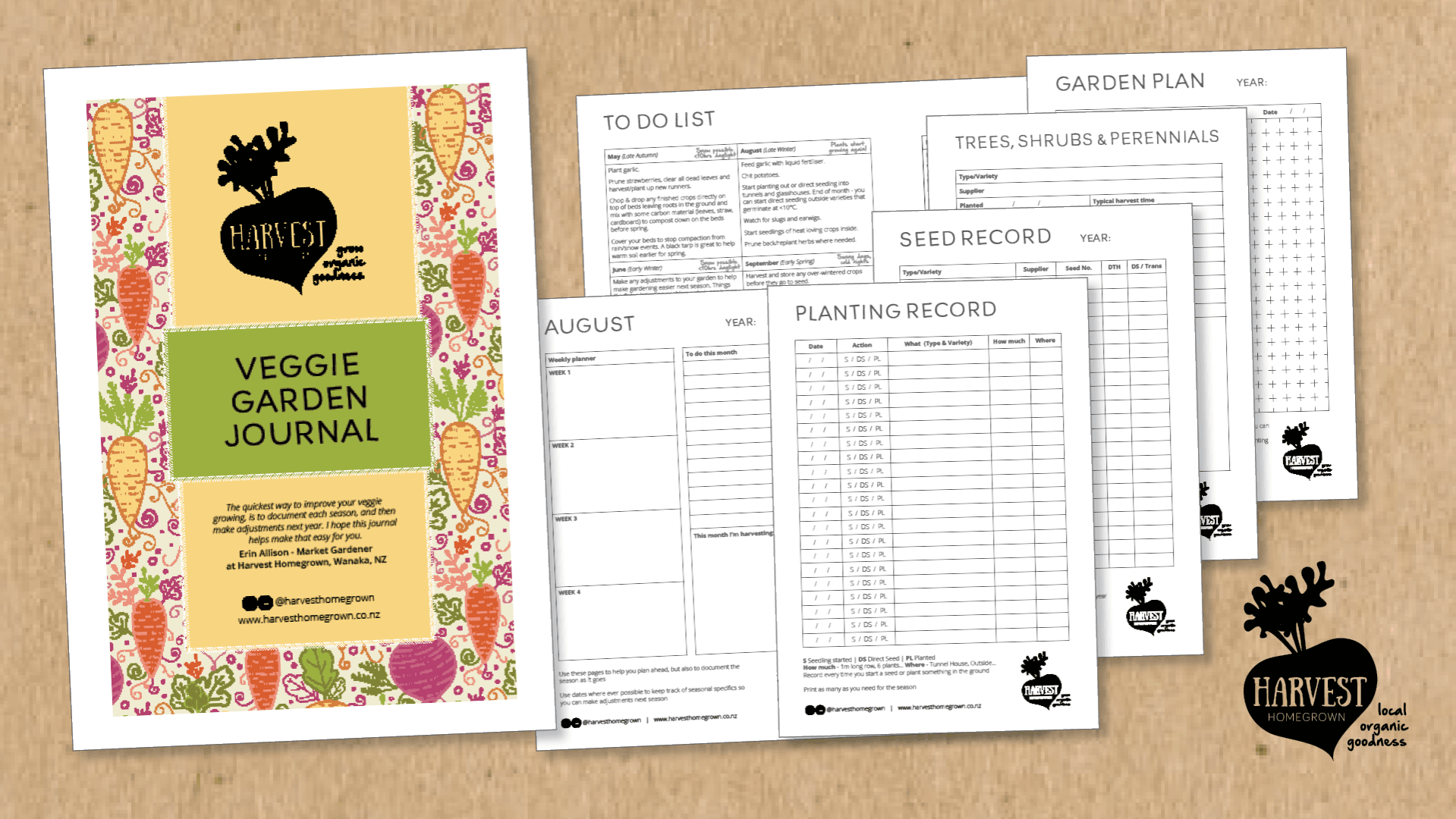 Printable Veggie Garden Journal