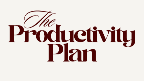 The Productivity Plan WAITLIST 🧠📝☑️