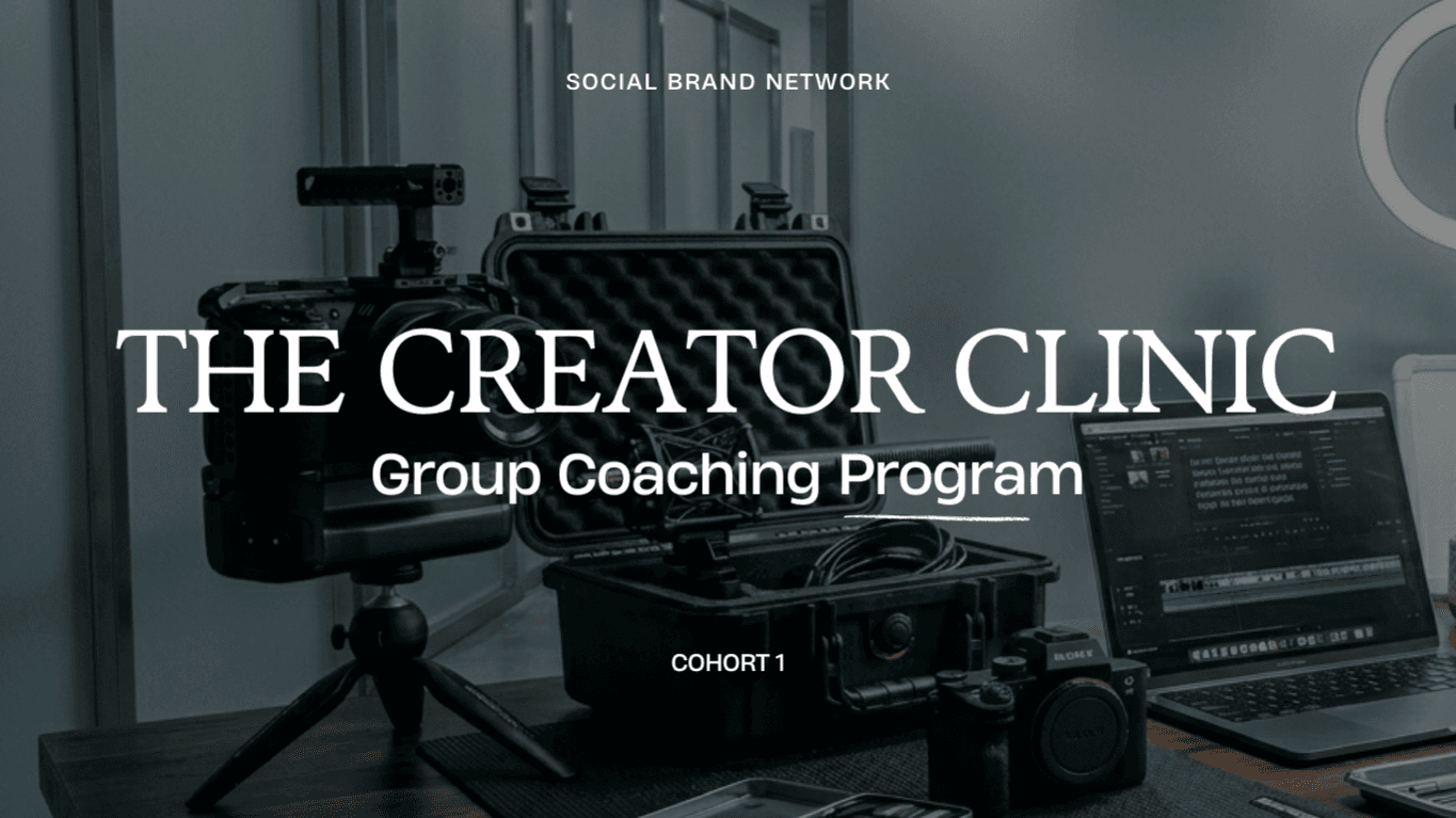 The Creator Clinic - 4 WEEK GROUP COACHING PROGRAM