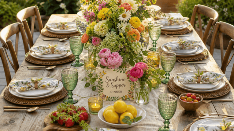 Sunshine & Supper Dinner Party Plan