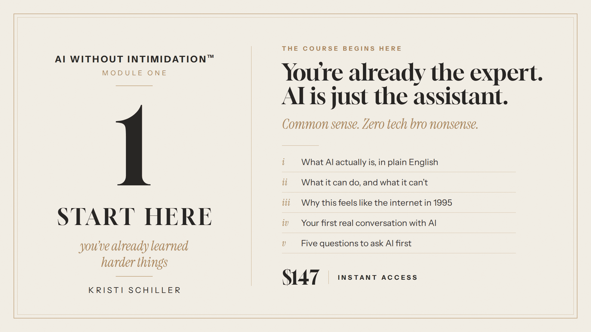 AI Without Intimidation™: Start Here
