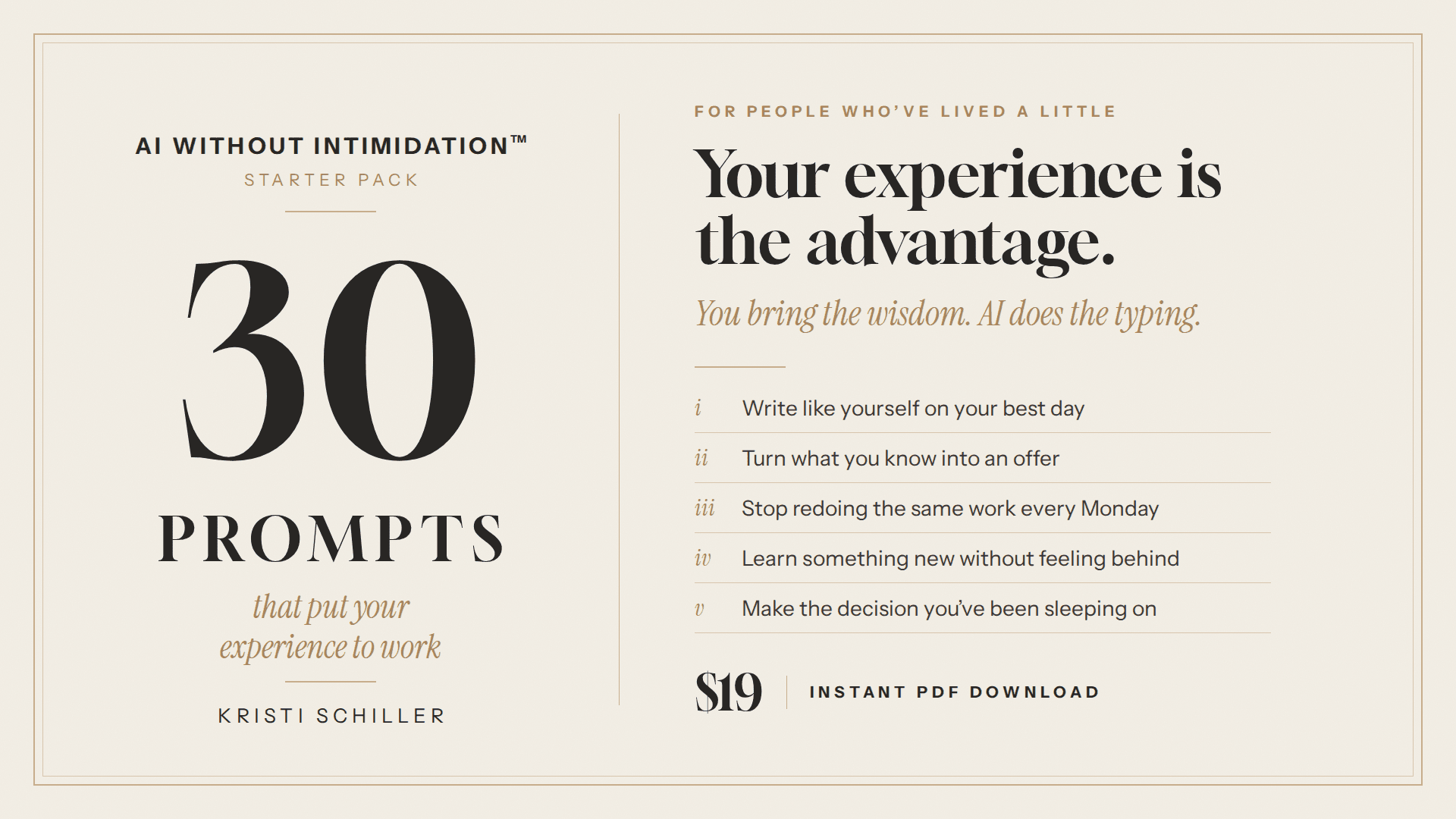 30 Prompts for People Who've Lived a Little