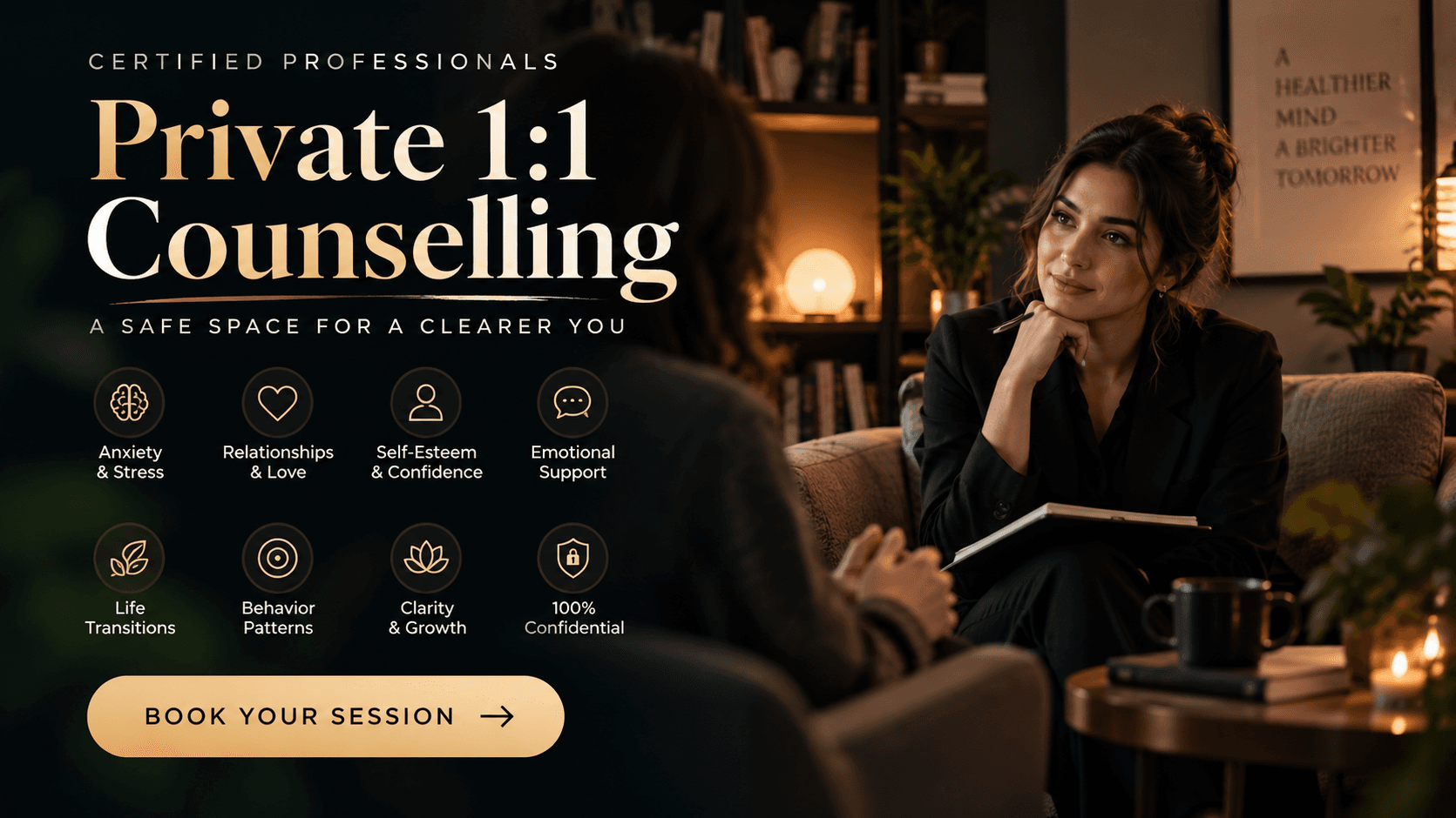 PRIVATE 1:1 COUNSELLING SUPPORT