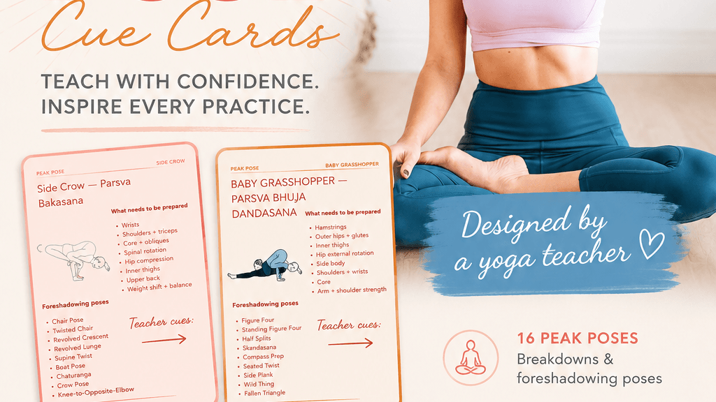 Peak Pose Cue Cards—16 Yoga Sequencing Guides