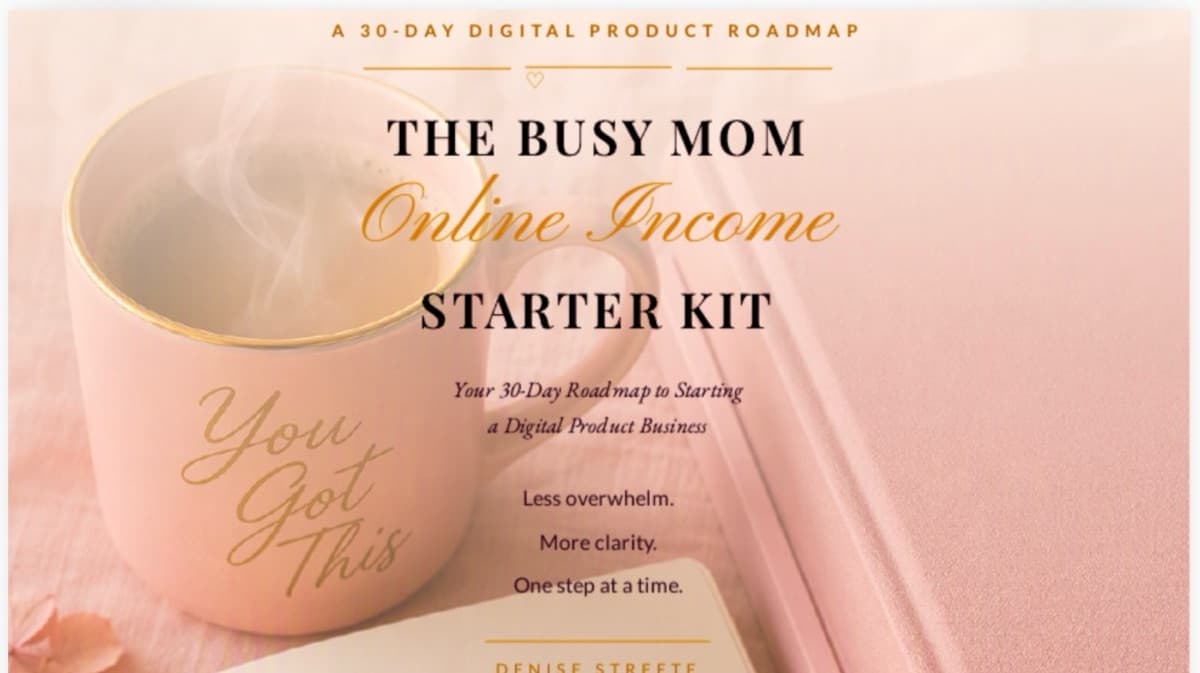 THE BUSY MOM Online Income Starter Kit