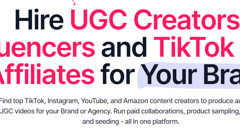 UGC Creators, get hire by Brands