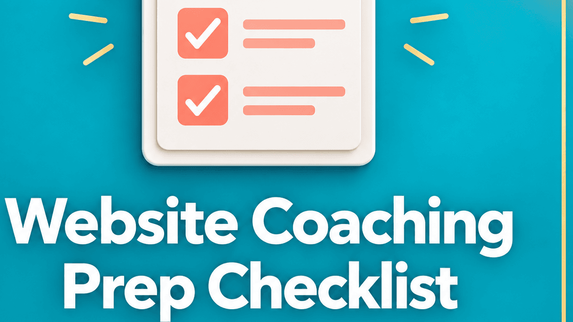 Free 1-Page Website Prep Checklist